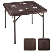 Mesa de Mahjong Ktaxon Dobrável 89 cm com 4 Porta-copos Mesa de Mahjong Ktaxon Dobrável 89 cm com 4 Porta-copos