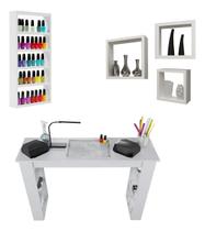 Mesa de Manicure Completa com Expositor e Nichos Qualidade e Praticidade Oferta Mesa de Manicure Completa com Expositor e Nichos Qualidade e Praticidade Oferta