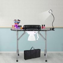 Mesa de manicure LEIBOU Professional Portátil Dobrável 35"