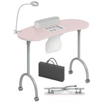 Mesa de Manicure Portátil TABU com Coletor de Poeira e Lâmpada LED