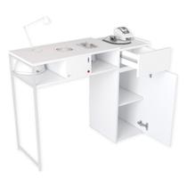 Mesa De Manicure Profissional Metalon Com Sugador Embutido