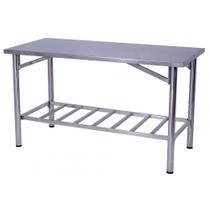 Mesa de Manipulação Benfati Inox 430 150X70CM Paneleiro Gradeado TB 2" 407GR