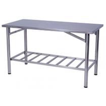 Mesa de Manipulação Benfati Inox 430 180X60CM Paneleiro Gradeado TB 2" 409GR