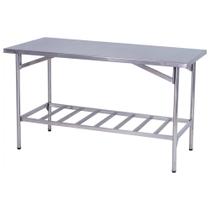 Mesa de Manipulação Benfati Inox 430 190X70CM Paneleiro Gradeado TB 1 1/4" 209GR