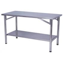 Mesa de Manipulação Benfati Inox 430 190X70CM Paneleiro Liso TB 2" 412CL