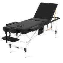 Mesa de massagem ABET 3 Fold Portable Professional Preta