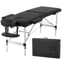 Mesa de massagem BestMassage de alumínio portátil com 2 dobras de altura ajustável Mesa de massagem BestMassage de alumínio portátil com 2 dobras de altura ajustável