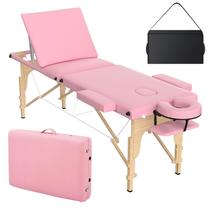 Mesa de Massagem Portátil Ajustável OmySalon 213x61cm Rosa Mesa de Massagem Portátil Ajustável OmySalon 213x61cm Rosa