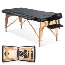 Mesa de Massagem Portátil CHRUN 2 Dobrável - Preta