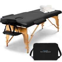 Mesa de massagem SereneLife portátil ajustável dobrável de 3 seções