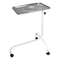 Mesa De Mayo Branca Hospital Clínicas Dentistas Consultórios Médicos Veterinário Bandeja Inox