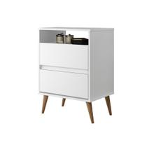 Mesa de Mesa de Cabeceira 2 Gavetas Lotus JA Móveis