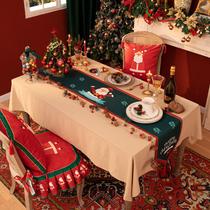 Mesa de Natal à prova d'água de algodão e linho e à prova de óleo