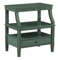 Mesa de noche Comfort Pointe Newton vintage verde madera