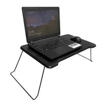Mesa de Notebook Dobrável para Estudos Portátil Funcional Preto