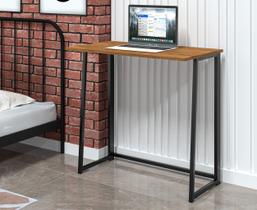 Mesa de Notebook Escrivaninha Dobrável 80CM MDF e Aço Industrial Art Mesa de Notebook Escrivaninha Dobrável 80CM MDF e Aço Industrial Art