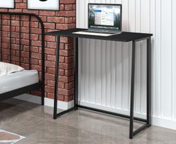 Mesa de Notebook Escrivaninha Dobrável 80CM MDF e Aço Industrial Art
