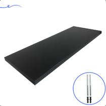 Mesa de Parede Preta 90x30cm - Mesa de Parede Funcional para Ambientes Modernos