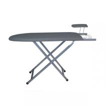 Mesa de passar roupa superlar c/ passa mangas prata em aço (utilaço) Mesa de passar roupa superlar c/ passa mangas prata em aço (utilaço)