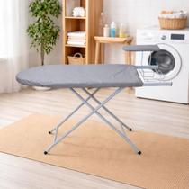 Mesa De Passar Roupa Térmica Aço Com Passa Mangas Porta Ferro Resistente Dobrável Mesa De Passar Roupa Térmica Aço Com Passa Mangas Porta Ferro Resistente Dobrável