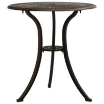 Mesa de pátio ELEMENT HARBOR Alumínio fundido em bronze 62x62x65cm