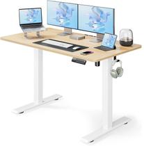 Mesa de pé elétrica Marsail com altura ajustável Maple