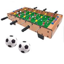 Mesa de Pebolim Totó C/ 02 Bolas - Jogo de Futebol de Mesa