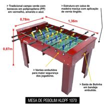 Mesa de Pebolim/Totó - Especial - com Varões Embutidos e Bonecos em Plástico - KLOPF - Cód.1070 Mesa de Pebolim/Totó - Especial - com Varões Embutidos e Bonecos em Plástico - KLOPF - Cód.1070