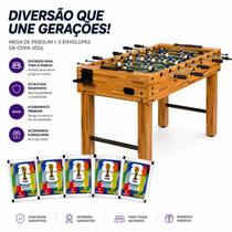 Mesa de Pebolim Totó Reforçada Jogadores Ahead Sports Com Porta Copos
