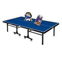 MESA DE PING PONG C/ RODAS KLOPF 1008 MDF 25mm + KIT Raquetes e Bolinhas 5055 + Suporte MASTER c/ Rede 5034 MESA DE PING PONG C/ RODAS KLOPF 1008 MDF 25mm + KIT Raquetes e Bolinhas 5055 + Suporte MASTER c/ Rede 5034