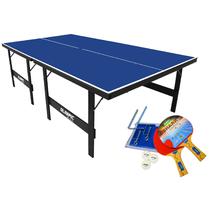 Mesa de ping pong Klopf 1084 fabricada em MDF cor azul - Mesa de Ping Pong  - Magazine Luiza