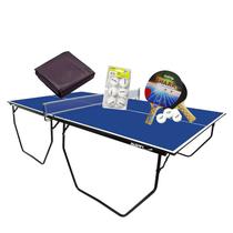 MESA DE PING PONG COM RODÍZIO MDF 15mm KLOPF 1009 + KIT 5055 + KIT 6 Bol. Branca + Capa Slim MESA DE PING PONG COM RODÍZIO MDF 15mm KLOPF 1009 + KIT 5055 + KIT 6 Bol. Branca + Capa Slim