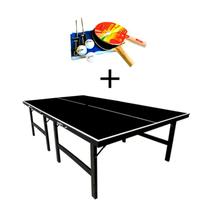 MESA DE PING PONG COR PRETA MDP 15mm 1010 KLOPF + KIT Completo 5030 MESA DE PING PONG COR PRETA MDP 15mm 1010 KLOPF + KIT Completo 5030