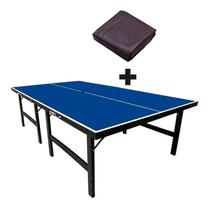 MESA DE PING PONG MDF 18mm 1019 KLOPF + Capa Para Mesa Aberta/Montada 7001