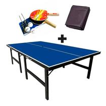 MESA DE PING PONG MDF 18mm 1019 KLOPF + KIT Completo 5030 + Capa Para Mesa Aberta