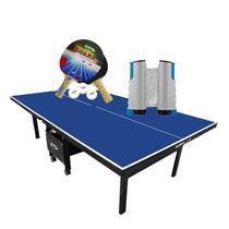 MESA DE PING PONG MDF 18mm 1084 KLOPF + Kit Raquetes e Bolinhas + Rede Retrátil MESA DE PING PONG MDF 18mm 1084 KLOPF + Kit Raquetes e Bolinhas + Rede Retrátil
