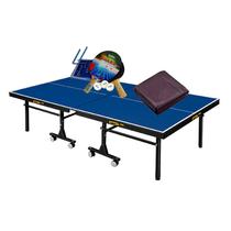 MESA DE PING PONG MDF 25mm 1008 KLOPF C/ RODAS + Kit Completo 5031 + Capa Para Mesa Fechada/Dobrada 7002