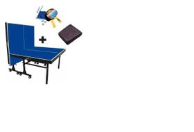 MESA DE PING PONG MDF 25mm 1008 KLOPF C/ RODAS + Kit Completo 5031 + Capa Para Mesa Fechada / Dobrada MESA DE PING PONG MDF 25mm 1008 KLOPF C/ RODAS + Kit Completo 5031 + Capa Para Mesa Fechada / Dobrada
