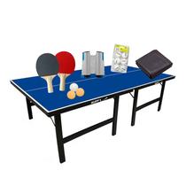 MESA DE PING PONG MDP 15mm 1001 KLOPF + Kit 5091 + 6 Bolinhas Branca + Capa