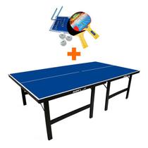 Mesa de Ping Pong MDP 15MM - KLOPF 1001 + KIT TÊNIS DE MESA - 5031
