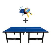 MESA DE PING PONG MDP 15mm Olimpic 1013 + KIT Suporte, Rede, Bolinhas 5031