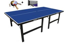 MESA DE PING PONG MDP 18mm Klopf 1002 + KIT raquetes e Bolinhas Klopf 5055 + Rede retratil Klopf 5034