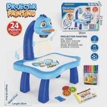 Mesa de Pintura de Desenho de Projetor de Led Infantil (Azul)
