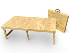 Mesa de piquenique dobrável Brick-Anew 107 cm Portátil de Madeira