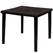 Mesa de Plástico Quadrada Desmontável Mor Preta Mesa de Plástico Quadrada Desmontável Mor Preta