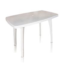 Mesa De Plastico Retangular Branco 130x80