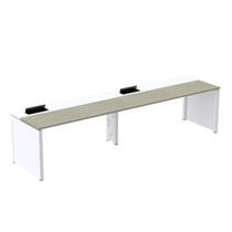Mesa de Plataforma Simples para 2 Pessoas Corporativa 120x792/2P PSCPP120/792/2P Bege/Nogueira Casablanca/Branco Mesa de Plataforma Simples para 2 Pessoas Corporativa 120x792/2P PSCPP120/792/2P Bege/Nogueira Casablanca/Branco
