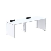 Mesa de Plataforma Simples para 2 Pessoas Corporativa 120x792/2p Pscpp120/792/2p Branco