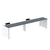 Mesa de Plataforma Simples para 2 Pessoas Corporativa 130x792/2p Pscpp130/792/2p Grafito/Branco