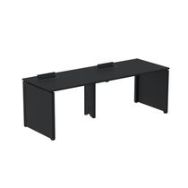 Mesa de Plataforma Simples para 2 Pessoas Corporativa 130x792/2p Pscpp130/792/2p Preto